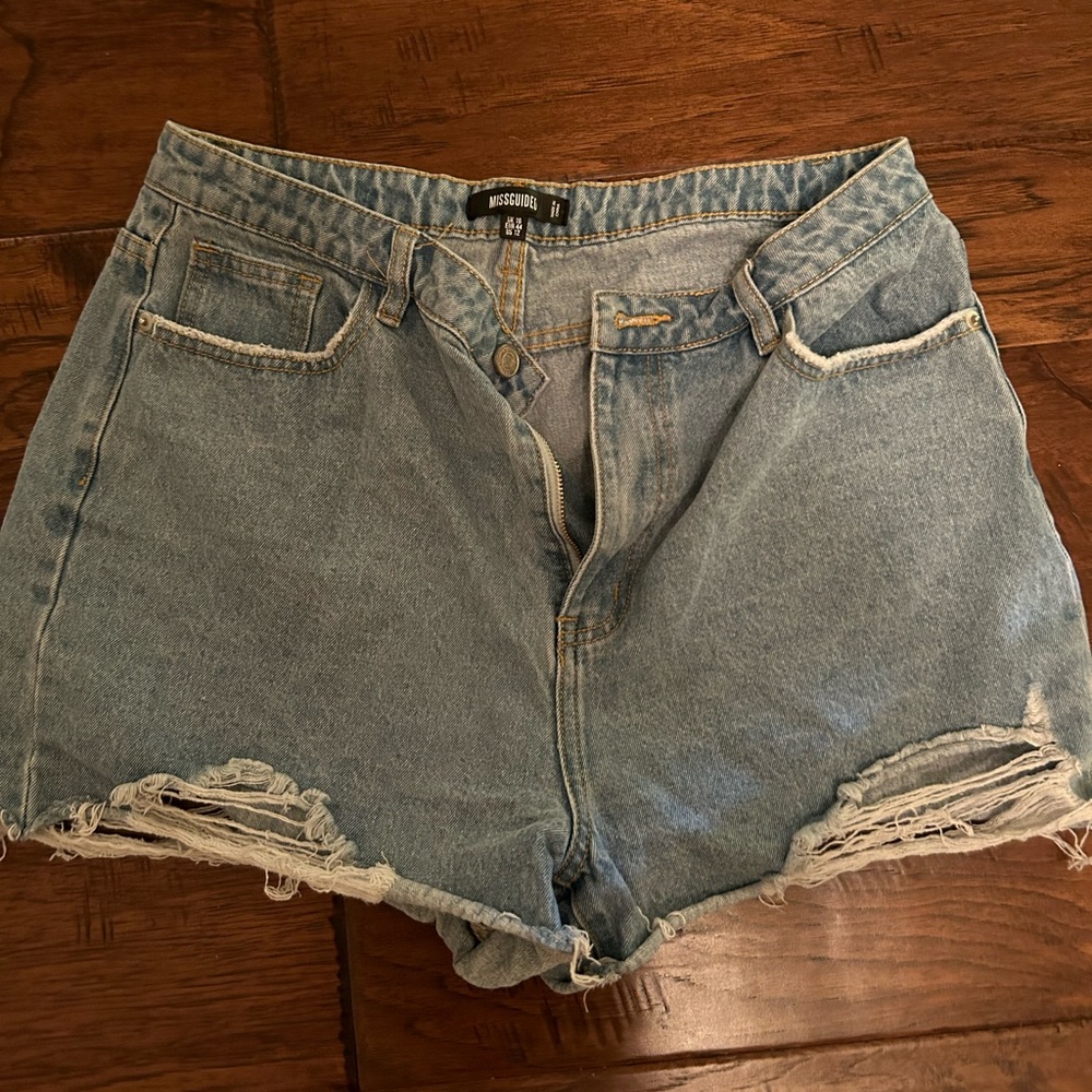 Misguided denim shorts